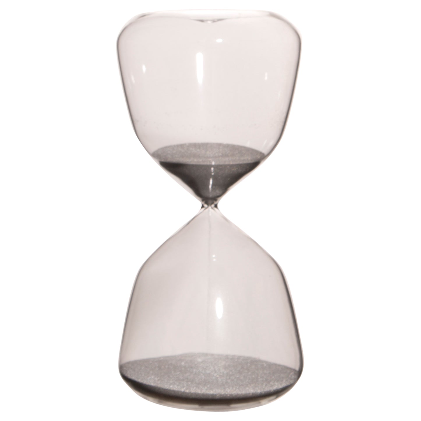 8.5 Inch 30 Minute Hourglass Silver Sand Timer