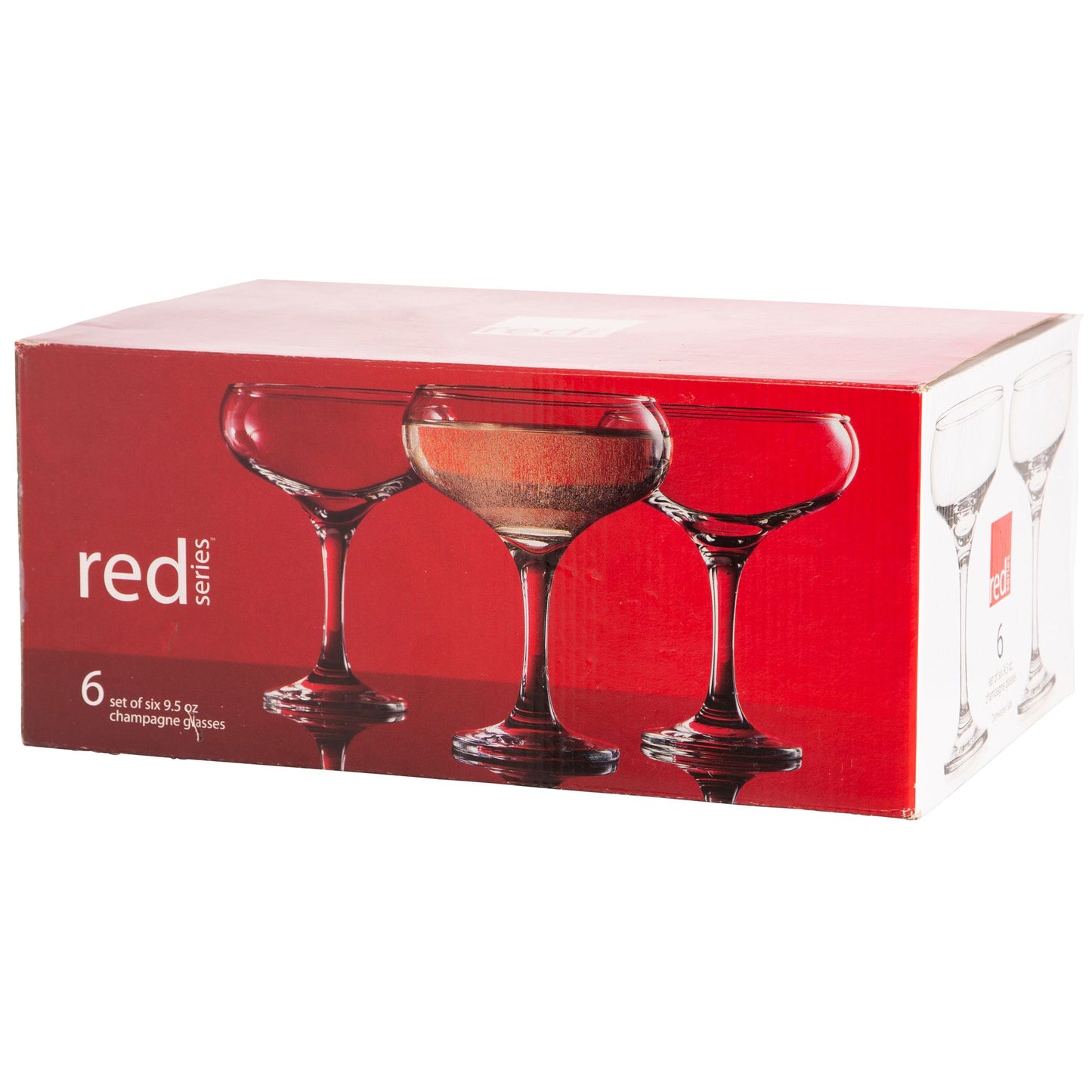 RED SERIES Set of 6 Coupe 9.5oz Glass